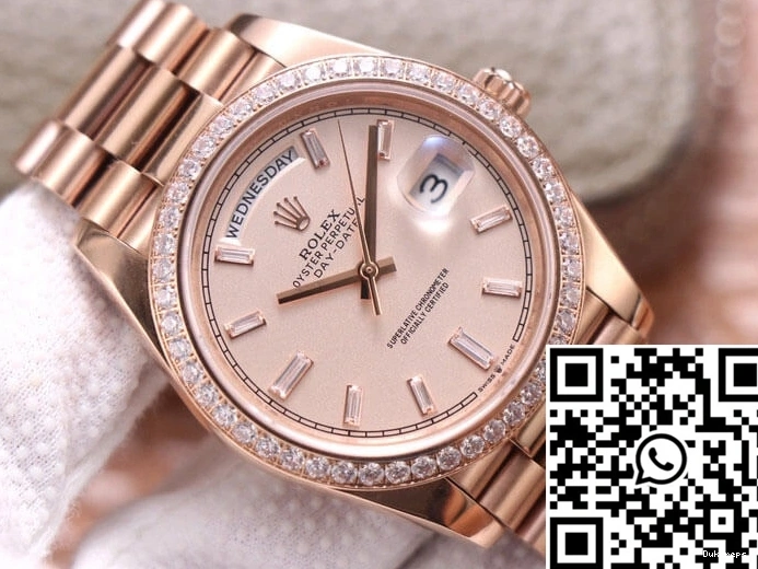 Factory Dial Diamond M228345RBR-0007 Day-Date EW Rolex Sundust 0504